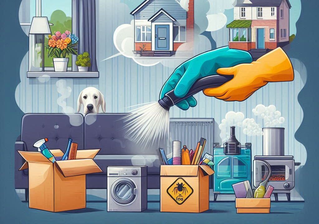 Eliminating unwanted smells in a new home, showcasing cleaning methods for musty, cigarette, pet, and sewer odours, and reclaiming the space as your own.