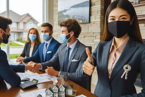 real estate agent in Brampton, Canada, guiding clients through the home-buying journey, showcasing local expertise, negotiation skills, and professionalism.
