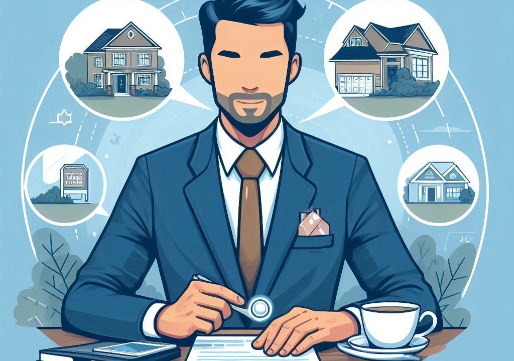 real estate agent in Mississauga, Canada, guiding clients through the home-buying journey, showcasing local expertise, negotiation skills, and professionalism.
